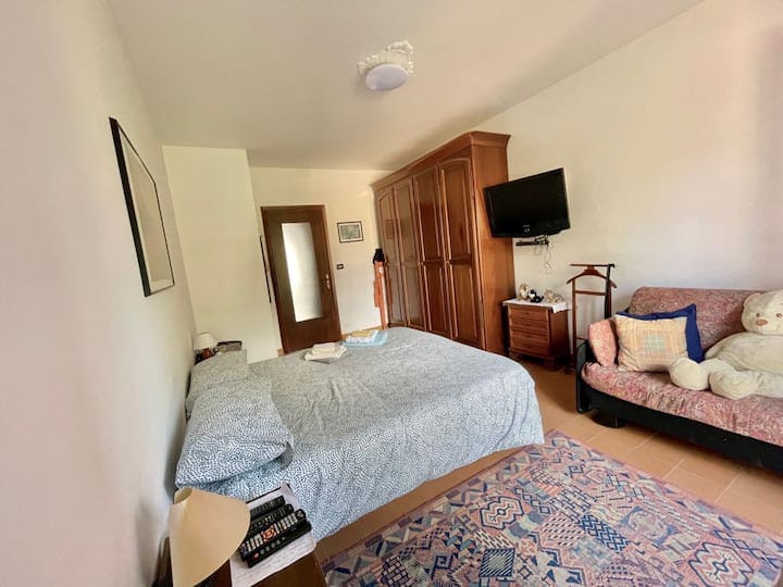 Weekend in Gravere with garage for motorcycles and bicycles